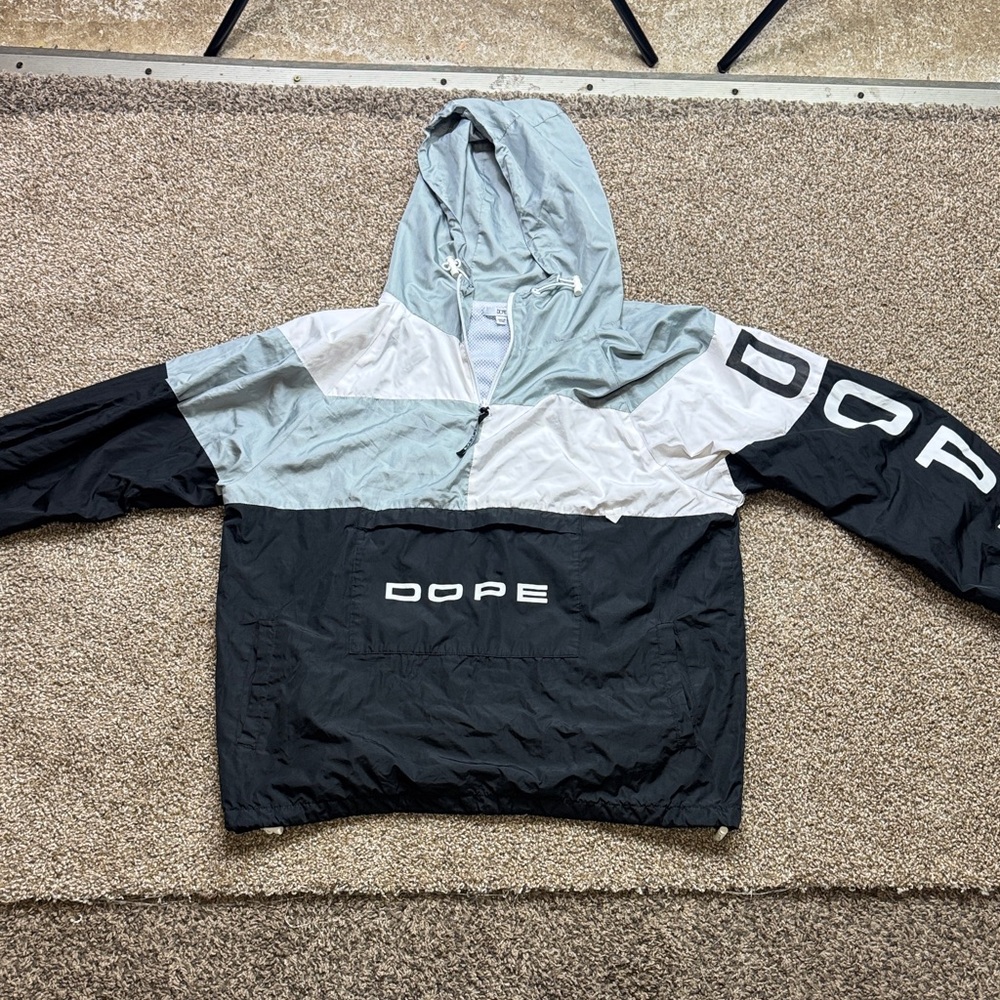 DOPE Monochrome Windbreaker Jacket. NWOT.